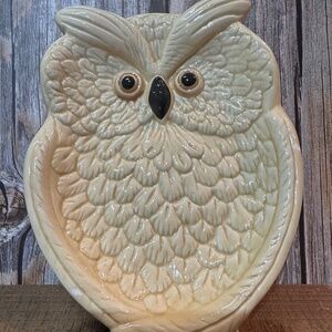 Vintage Owl Trinket Dish, Spoon Rest or Soap Dish